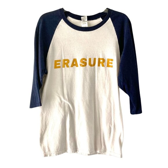 Gilden Tops - Erasure 2018 Concert Tee - Women's Small - Wiltern LA Show - EUC Gildan Baseball
